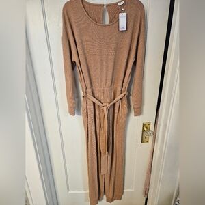 Lascana Pure Collection Beige/Tan Jumpsuit. Size 12/14